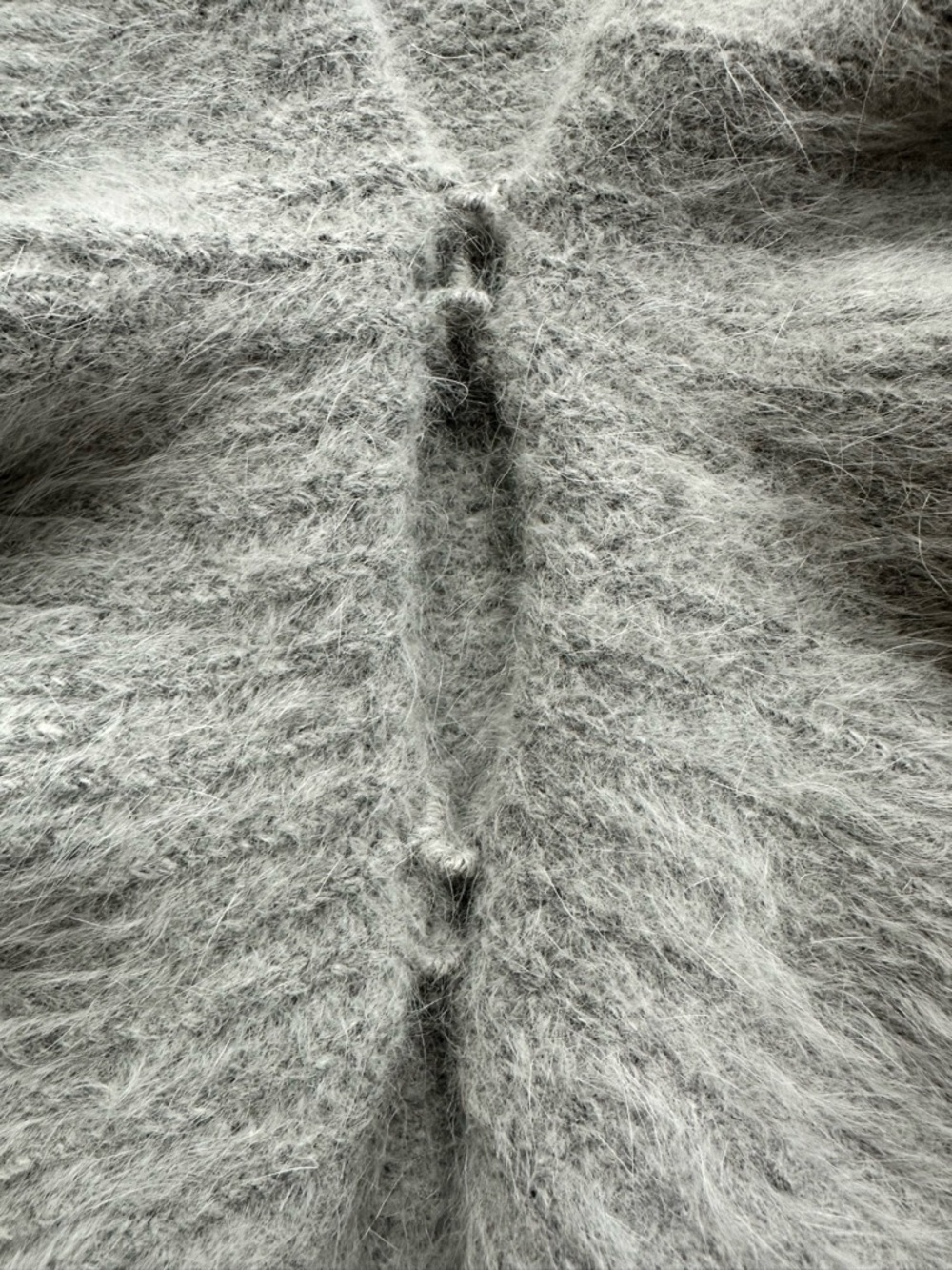 Alexandra Bartlett feminine/vintage inspired Ruffle-Trim Cardigan/ angora/large - Picture 7 of 11
